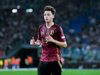 Maxim De Cuyper of Belgium looks on during the UEFA Nations League 2024/25 League A Group A2 match between Italy and Belgium at Stadio Olimp...