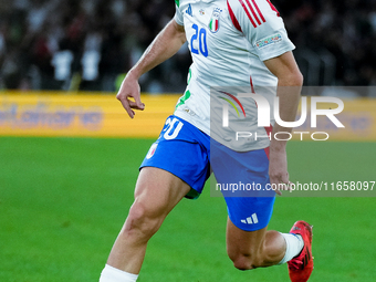 Andrea Cambiaso of Italy during the UEFA Nations League 2024/25 League A Group A2 match between Italy and Belgium at Stadio Olimpico on Octo...