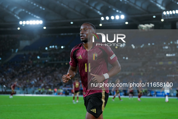 Dodi Lukebakio of Belgium looks on during the UEFA Nations League 2024/25 League A Group A2 match between Italy and Belgium at Stadio Olimpi...