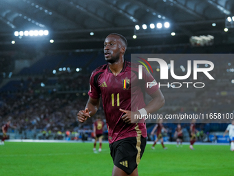 Dodi Lukebakio of Belgium looks on during the UEFA Nations League 2024/25 League A Group A2 match between Italy and Belgium at Stadio Olimpi...