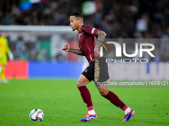 Aster Vrankx of Belgium during the UEFA Nations League 2024/25 League A Group A2 match between Italy and Belgium at Stadio Olimpico on Octob...