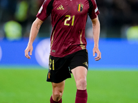 Timothy Castagne of Belgium during the UEFA Nations League 2024/25 League A Group A2 match between Italy and Belgium at Stadio Olimpico on O...