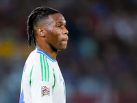 Destiny Udogie of Italy looks on during the UEFA Nations League 2024/25 League A Group A2 match between Italy and Belgium at Stadio Olimpico...