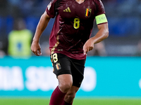 Youri Tielemans of Belgium during the UEFA Nations League 2024/25 League A Group A2 match between Italy and Belgium at Stadio Olimpico on Oc...