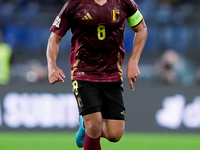 Youri Tielemans of Belgium during the UEFA Nations League 2024/25 League A Group A2 match between Italy and Belgium at Stadio Olimpico on Oc...