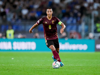 Youri Tielemans of Belgium during the UEFA Nations League 2024/25 League A Group A2 match between Italy and Belgium at Stadio Olimpico on Oc...