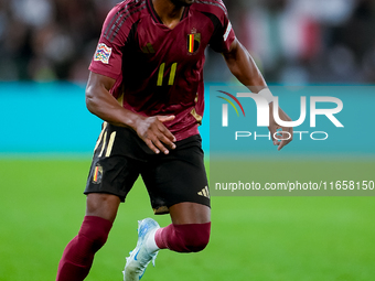 Dodi Lukebakio of Belgium during the UEFA Nations League 2024/25 League A Group A2 match between Italy and Belgium at Stadio Olimpico on Oct...