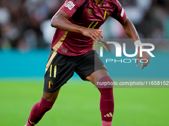 Dodi Lukebakio of Belgium during the UEFA Nations League 2024/25 League A Group A2 match between Italy and Belgium at Stadio Olimpico on Oct...