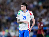 Alessandro Bastoni of Italy looks on during the UEFA Nations League 2024/25 League A Group A2 match between Italy and Belgium at Stadio Olim...