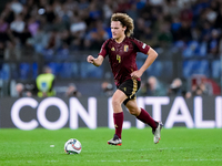 Wout Faes of Belgium during the UEFA Nations League 2024/25 League A Group A2 match between Italy and Belgium at Stadio Olimpico on October...