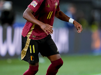 Dodi Lukebakio of Belgium during the UEFA Nations League 2024/25 League A Group A2 match between Italy and Belgium at Stadio Olimpico on Oct...