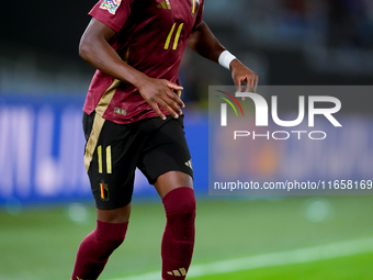 Dodi Lukebakio of Belgium during the UEFA Nations League 2024/25 League A Group A2 match between Italy and Belgium at Stadio Olimpico on Oct...