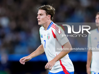 Nicolo' Fagioli of Italy looks on during the UEFA Nations League 2024/25 League A Group A2 match between Italy and Belgium at Stadio Olimpic...