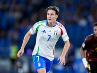 Nicolo' Fagioli of Italy looks on during the UEFA Nations League 2024/25 League A Group A2 match between Italy and Belgium at Stadio Olimpic...