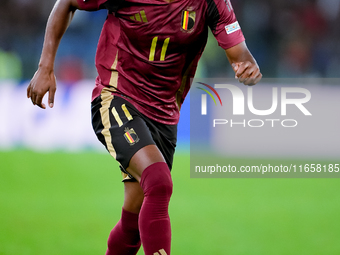 Dodi Lukebakio of Belgium during the UEFA Nations League 2024/25 League A Group A2 match between Italy and Belgium at Stadio Olimpico on Oct...