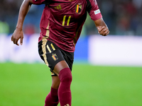 Dodi Lukebakio of Belgium during the UEFA Nations League 2024/25 League A Group A2 match between Italy and Belgium at Stadio Olimpico on Oct...