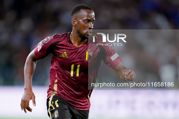 Dodi Lukebakio of Belgium during the UEFA Nations League 2024/25 League A Group A2 match between Italy and Belgium at Stadio Olimpico on Oct...