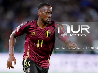 Dodi Lukebakio of Belgium during the UEFA Nations League 2024/25 League A Group A2 match between Italy and Belgium at Stadio Olimpico on Oct...