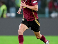 Timothy Castagne of Belgium during the UEFA Nations League 2024/25 League A Group A2 match between Italy and Belgium at Stadio Olimpico on O...