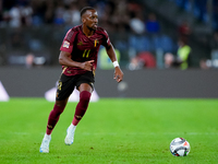 Dodi Lukebakio of Belgium during the UEFA Nations League 2024/25 League A Group A2 match between Italy and Belgium at Stadio Olimpico on Oct...