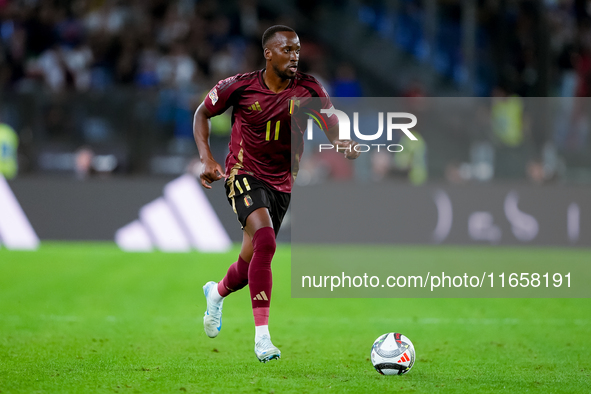 Dodi Lukebakio of Belgium during the UEFA Nations League 2024/25 League A Group A2 match between Italy and Belgium at Stadio Olimpico on Oct...