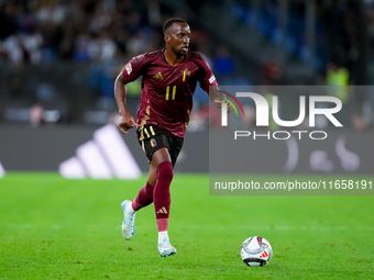 Dodi Lukebakio of Belgium during the UEFA Nations League 2024/25 League A Group A2 match between Italy and Belgium at Stadio Olimpico on Oct...