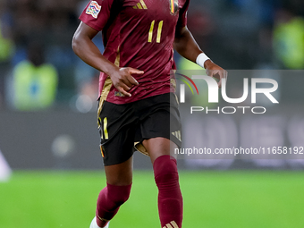 Dodi Lukebakio of Belgium during the UEFA Nations League 2024/25 League A Group A2 match between Italy and Belgium at Stadio Olimpico on Oct...