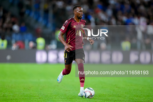 Dodi Lukebakio of Belgium during the UEFA Nations League 2024/25 League A Group A2 match between Italy and Belgium at Stadio Olimpico on Oct...