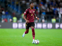 Dodi Lukebakio of Belgium during the UEFA Nations League 2024/25 League A Group A2 match between Italy and Belgium at Stadio Olimpico on Oct...