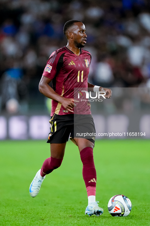 Dodi Lukebakio of Belgium during the UEFA Nations League 2024/25 League A Group A2 match between Italy and Belgium at Stadio Olimpico on Oct...