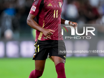 Dodi Lukebakio of Belgium during the UEFA Nations League 2024/25 League A Group A2 match between Italy and Belgium at Stadio Olimpico on Oct...