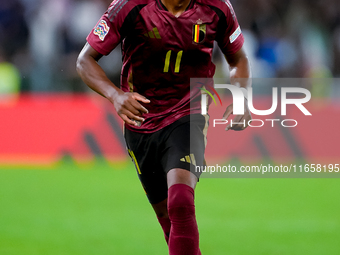 Dodi Lukebakio of Belgium during the UEFA Nations League 2024/25 League A Group A2 match between Italy and Belgium at Stadio Olimpico on Oct...