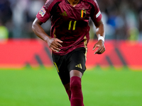 Dodi Lukebakio of Belgium during the UEFA Nations League 2024/25 League A Group A2 match between Italy and Belgium at Stadio Olimpico on Oct...