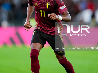 Dodi Lukebakio of Belgium during the UEFA Nations League 2024/25 League A Group A2 match between Italy and Belgium at Stadio Olimpico on Oct...