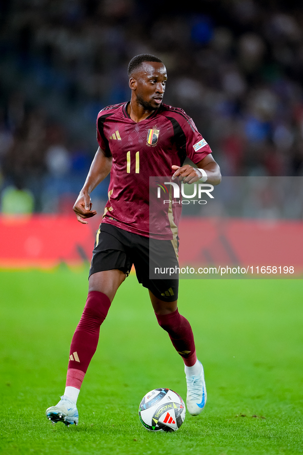 Dodi Lukebakio of Belgium during the UEFA Nations League 2024/25 League A Group A2 match between Italy and Belgium at Stadio Olimpico on Oct...