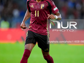 Dodi Lukebakio of Belgium during the UEFA Nations League 2024/25 League A Group A2 match between Italy and Belgium at Stadio Olimpico on Oct...