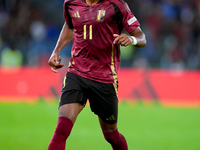 Dodi Lukebakio of Belgium during the UEFA Nations League 2024/25 League A Group A2 match between Italy and Belgium at Stadio Olimpico on Oct...