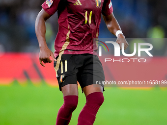 Dodi Lukebakio of Belgium during the UEFA Nations League 2024/25 League A Group A2 match between Italy and Belgium at Stadio Olimpico on Oct...