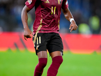 Dodi Lukebakio of Belgium during the UEFA Nations League 2024/25 League A Group A2 match between Italy and Belgium at Stadio Olimpico on Oct...