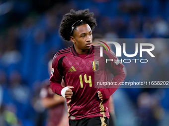 Malick Fofana of Belgium looks on during the UEFA Nations League 2024/25 League A Group A2 match between Italy and Belgium at Stadio Olimpic...