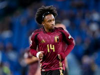 Malick Fofana of Belgium looks on during the UEFA Nations League 2024/25 League A Group A2 match between Italy and Belgium at Stadio Olimpic...