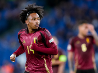 Malick Fofana of Belgium looks on during the UEFA Nations League 2024/25 League A Group A2 match between Italy and Belgium at Stadio Olimpic...