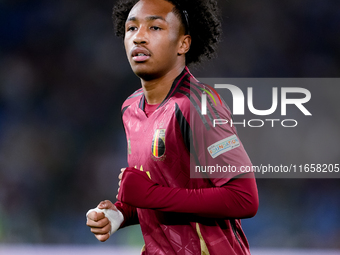 Malick Fofana of Belgium looks on during the UEFA Nations League 2024/25 League A Group A2 match between Italy and Belgium at Stadio Olimpic...