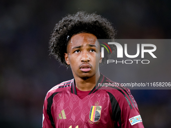 Malick Fofana of Belgium looks on during the UEFA Nations League 2024/25 League A Group A2 match between Italy and Belgium at Stadio Olimpic...