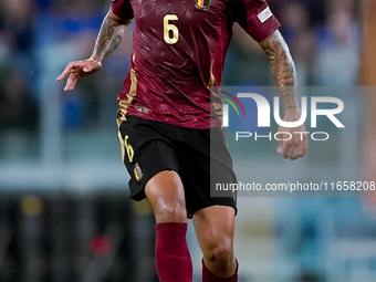 Aster Vrankx of Belgium during the UEFA Nations League 2024/25 League A Group A2 match between Italy and Belgium at Stadio Olimpico on Octob...