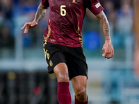 Aster Vrankx of Belgium during the UEFA Nations League 2024/25 League A Group A2 match between Italy and Belgium at Stadio Olimpico on Octob...