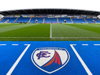 A general view inside the SMH Group Stadium, home to Chesterfield, before the Sky Bet League 2 match between Chesterfield and Notts County i...