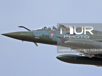 A Mirage 2000 611 aircraft of the French Air Force participates in the Tactical Leadership Programme in Albacete, Spain, on September 24, 20...