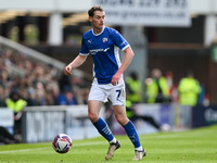 Liam Mandeville of Chesterfield looks for options during the Sky Bet League 2 match between Chesterfield and Notts County at the SMH Group S...