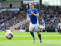 James Berry-McNally of Chesterfield is in action during the Sky Bet League 2 match between Chesterfield and Notts County at the SMH Group St...